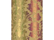 Luxusní tapety na zeď Etro ornamenty khaki fialové 517828 Tapety Rasch - Tapety Etro