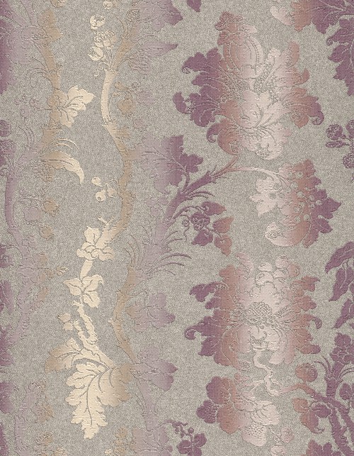 Luxusní tapety na zeď Etro ornamenty šedo fialové 517859 | lepidlo zdarma