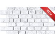 3D obkladový PVC panel bílá cihlová zeď D0025 Obkladové 3D panely