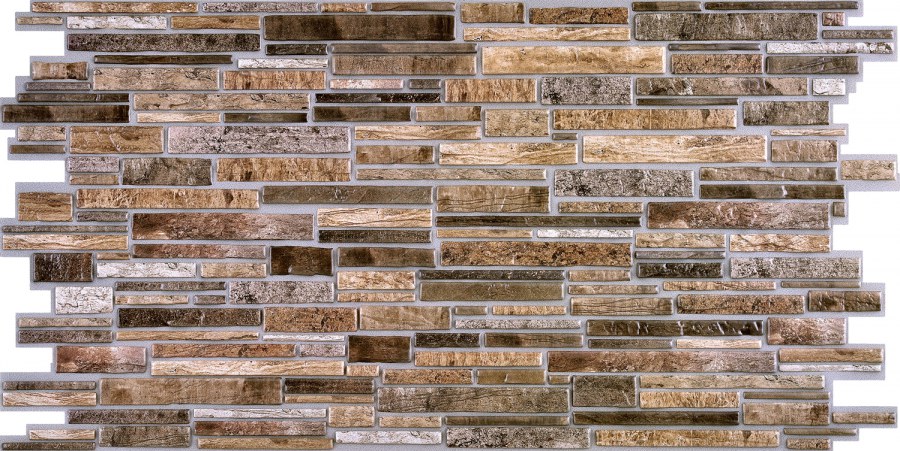 Obkladové 3D panely - 3D obkladový PVC panel imitace štípané břidlice 3D obkladový PVC panel imitace štípané břidlice - Obkladové 3D panely