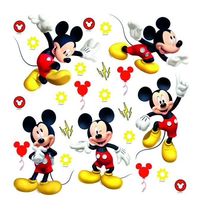Samolepicí dekorace Mickey Mouse DKS-3802, 30x30 cm