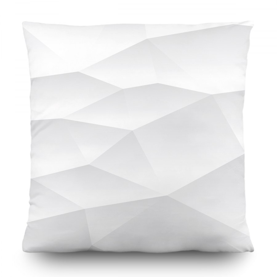 Dekorativní polštář 3D bílá abstrakce CN-3616, 45 x 45 cm - Dekorativní polštáře