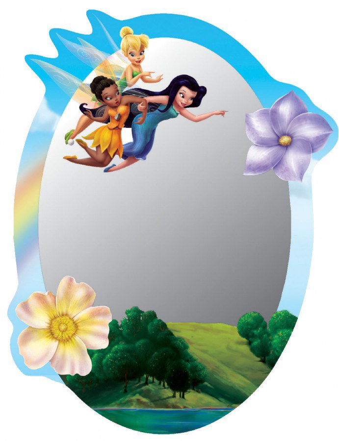 Dekorace zrcadlo Fairies DM-2105, 15x22 cm