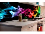 Samolepicí fototapeta do kuchyně - Černý kouř KI-180-081 | 180x60 cm Samolepící fototapety - Na kuchyňskou linku