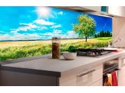 Samolepicí fototapeta do kuchyně - Strom na louce KI-180-085 | 180x60 cm Samolepící fototapety - Na kuchyňskou linku