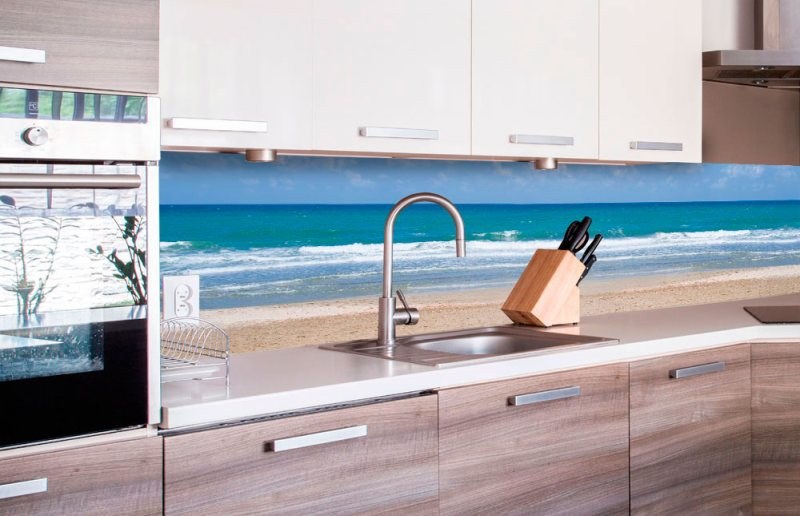 Samolepicí fototapeta do kuchyně - Pláž KI-260-090 | 260x60 cm Samolepicí fototapeta do kuchyně - Pláž KI-260-090 | 260x60 cm