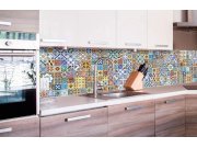 Samolepicí fototapeta do kuchyně - Portugalské kachličky KI-260-097 | 260x60 cm Samolepící fototapety - Na kuchyňskou linku