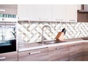 Samolepicí fototapeta do kuchyně - Hnědé okvětní lístky KI-260-099 | 260x60 cm Samolepící fototapety - Na kuchyňskou linku