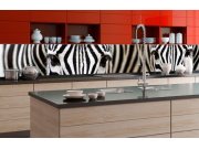 Samolepicí fototapeta do kuchyně - Zebra KI-350-016 | 350x60 cm Samolepící fototapety - Na kuchyňskou linku