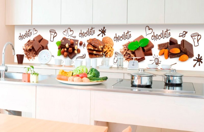 Samolepicí fototapeta do kuchyně - Čokoláda KI-350-021 | 350x60 cm Samolepicí fototapeta do kuchyně - Čokoláda KI-350-021 | 350x60 cm