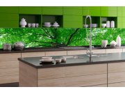 Samolepicí fototapeta do kuchyně - Koruny stromů KI-350-046 | 350x60 cm Samolepící fototapety - Na kuchyňskou linku