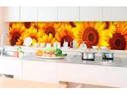 Samolepicí fototapeta do kuchyně - Slunečnice KI-350-051 | 350x60 cm Samolepící fototapety - Na kuchyňskou linku
