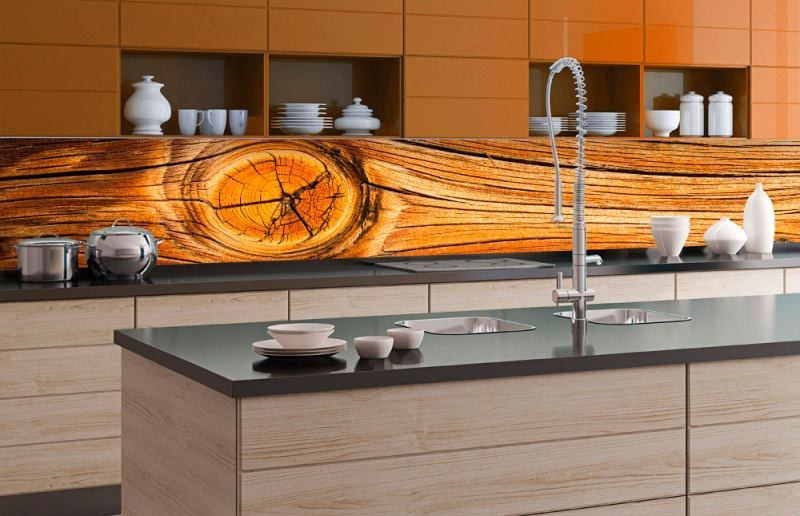 Samolepicí fototapeta do kuchyně - Suk ve dřevě KI-350-061 | 350x60 cm Samolepicí fototapeta do kuchyně - Suk ve dřevě KI-350-061 | 350x60 cm