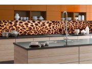 Samolepicí fototapeta do kuchyně - Leopardí kůže KI-350-069 | 350x60 cm Samolepící fototapety - Na kuchyňskou linku