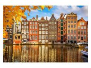 Vliesové fototapety na zeď Domy v Amsterdamu | MS-5-0024 | 375x250 cm