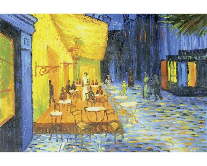 Vliesové fototapety na zeď Terasa Kavárny Od Vincenta Van Gogha | MS-5-0251 | 375x250 cm - Fototapety vliesové