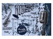 Vliesové fototapety na zeď Modrá hudba | MS-5-0329 | 375x250 cm