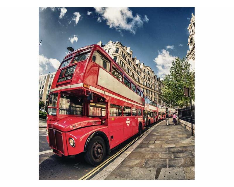 Vliesové fototapety na zeď Londýnský autobus | MS-3-0017 | 225x250 cm