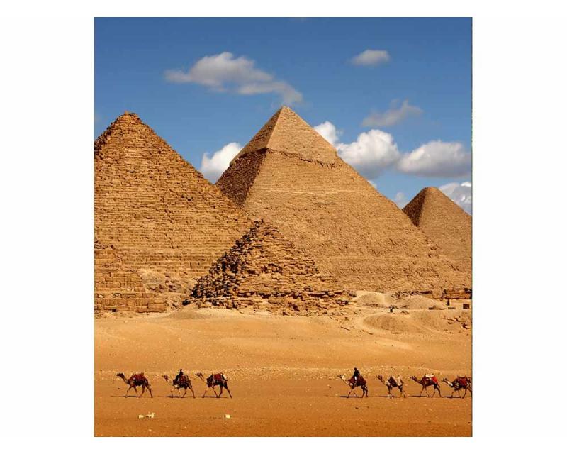 Vliesové fototapety na zeď Egyptská pyramida | MS-3-0051 | 225x250 cm