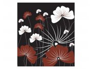 Vliesové fototapety na zeď Květiny na černém pozadí | MS-3-0156 | 225x250 cm Fototapety vliesové