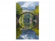 Vliesové fototapety na zeď Krajina s obloukovým mostem | MS-2-0060 | 150x250 cm