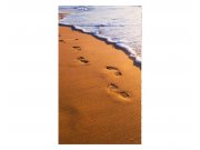 Vliesové fototapety na zeď Stopy na pláži | MS-2-0193 | 150x250 cm