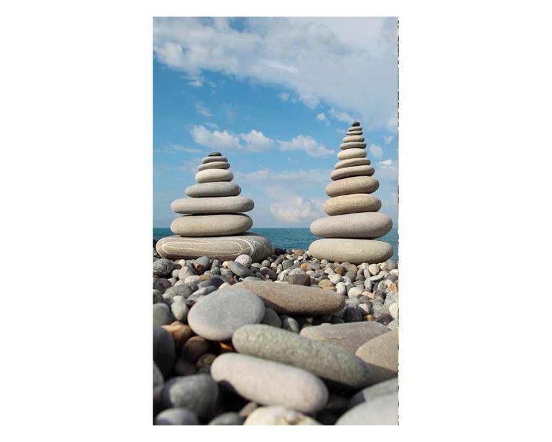 Vliesové fototapety na zeď Kameny na pláži | MS-2-0204 | 150x250 cm - Fototapety vliesové