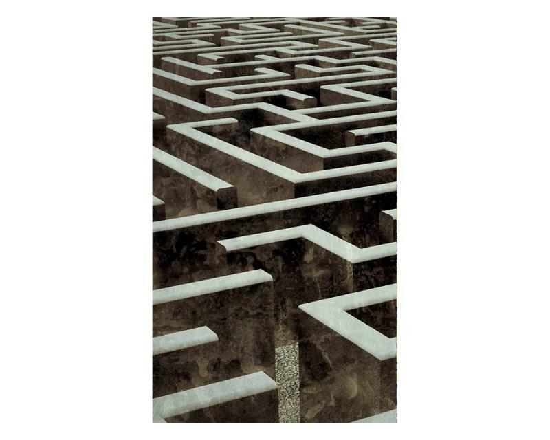 Vliesové fototapety na zeď 3D labyrint | MS-2-0279 | 150x250 cm - Fototapety vliesové