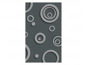 Vliesové fototapety na zeď 3D kovové kruhy | MS-2-0302 | 150x250 cm Fototapety vliesové