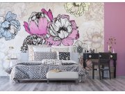 Vliesová fototapeta Květiny v abstrakci FTNXXL-1230 | 360x270 cm Fototapety vliesové - Vliesové fototapety AG