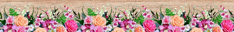 Samolepící bordura Barevné květiny WB8240 - Samolepící bordury