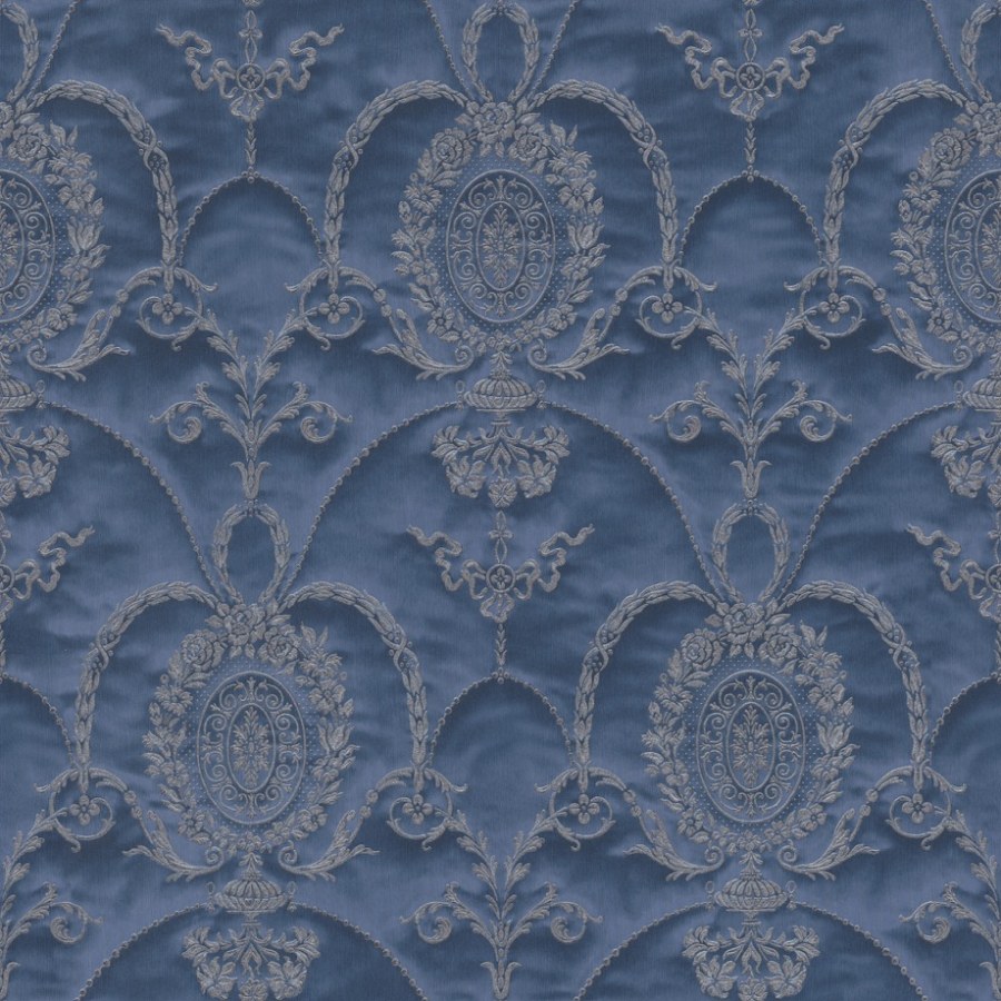Barokní vliesová tapeta Modré ornamenty Trianon 532159 | lepidlo zdarma - Tapety Trianon