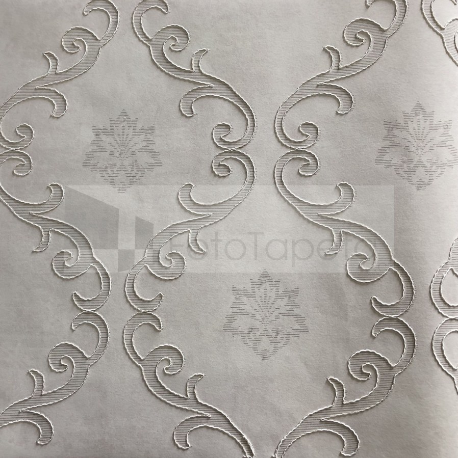 Luxusní tapeta Clara béžová vyšívaný ornament 6605 - Tapety Brilliant