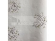 Luxusní tapeta Rose bílá barevné růže 6627 Tapety Rasch - Tapety Brilliant