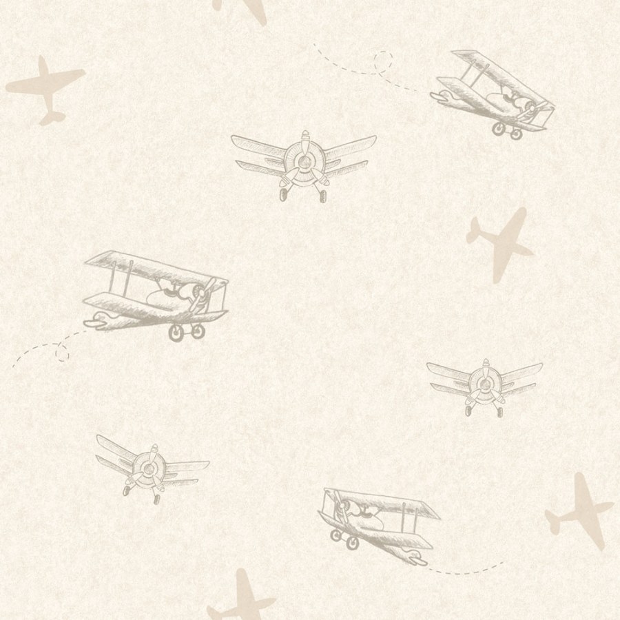 Dětská vliesová tapeta letadla Sweet Dreams ND21141 | 0,53 x 10 m | Lepidlo zdarma
