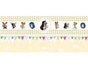 Dětská vliesová bordura Krtek 6140004 | 23,5 cm x 3 m Dětské tapety - Tapety Krteček