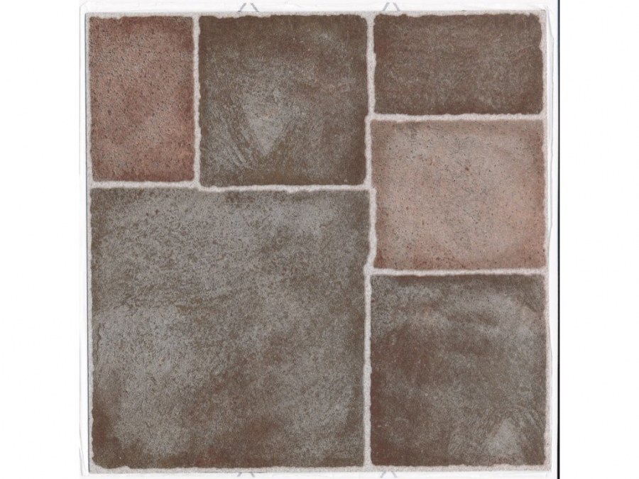 Samolepicí podlahové pvc čtverce terakota kachle 2745049