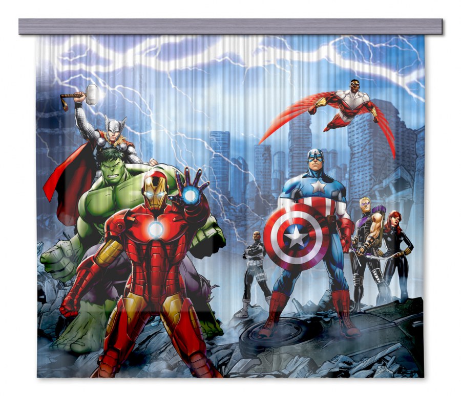 Foto závěs Avengers FCSXL4328 | 180 x 160 cm - Závěsy