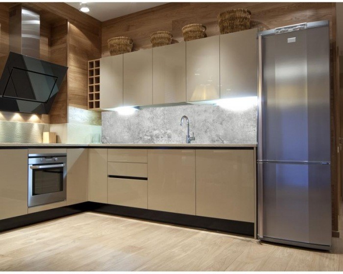 Samolepicí fototapeta do kuchyně Beton šedý KI-180-106 | 180x60 cm - Na kuchyňskou linku