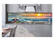 Samolepicí fototapeta do kuchyně Západ slunce KI-260-109 | 260x60 cm Samolepící fototapety - Na kuchyňskou linku