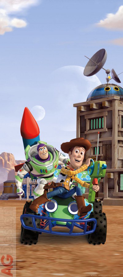Fototapety pro děti - Vliesová fototapeta Toy Story FTDNV-5439 | 90x202 cm Vliesová fototapeta Toy Story FTDNV-5439 | 90x202 cm - Fototapety pro děti