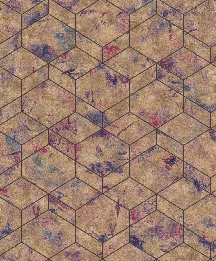 Vliesová tapeta geometrický vzor Andy Wand 649611 | Lepidlo zdarma