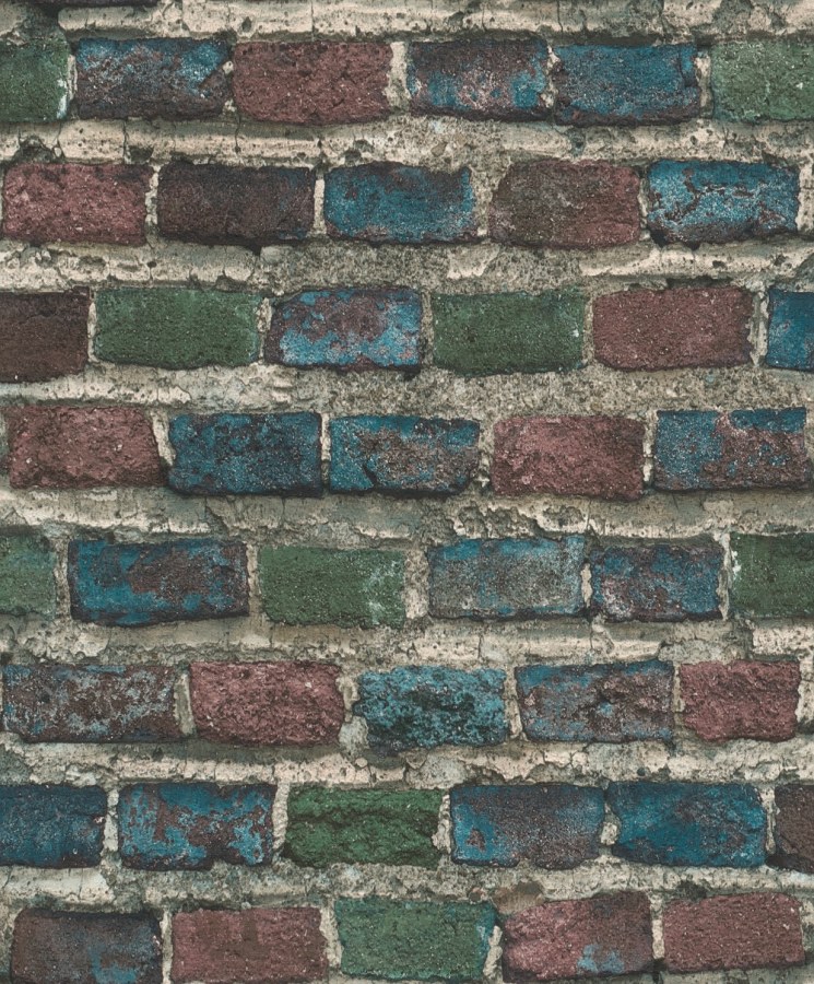 Vliesová tapeta barevná cihlová zeď Factory IV 428070 | Lepidlo zdarma - Tapety Factory