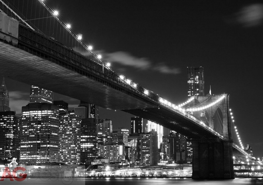 Fototapeta AG Most v Brooklynu FTS-1305 | 360x254 cm - Fototapety na zeď