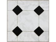 Samolepicí podlahové pvc čtverce mramorový ornament světlý 2745046 Samolepící dlažba