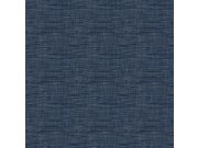 Modrá vliesová tapeta imitace hrubé tkaniny FT221251 | Lepidlo zdarma