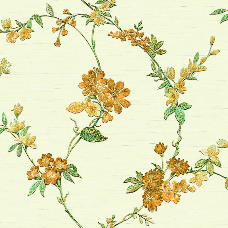 Luxusní vliesová tapeta s květinovým vzorem FT221212 | Lepidlo zdarma - Tapety Fabric Touch