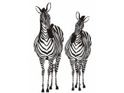 Samolepka na zeď Zebra semiš FL-1012, 85x65 cm Samolepící dekorace na zeď