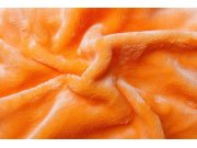 Prostěradlo mikroflanel oranžová (svítivě) 180x200x20 cm Ložní povlečení - Prostěradla - Mikroflanelová prostěradla