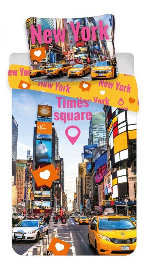 Povlečení fototisk Times Square 140x200, 70x90 cm - Fototisk povlečení